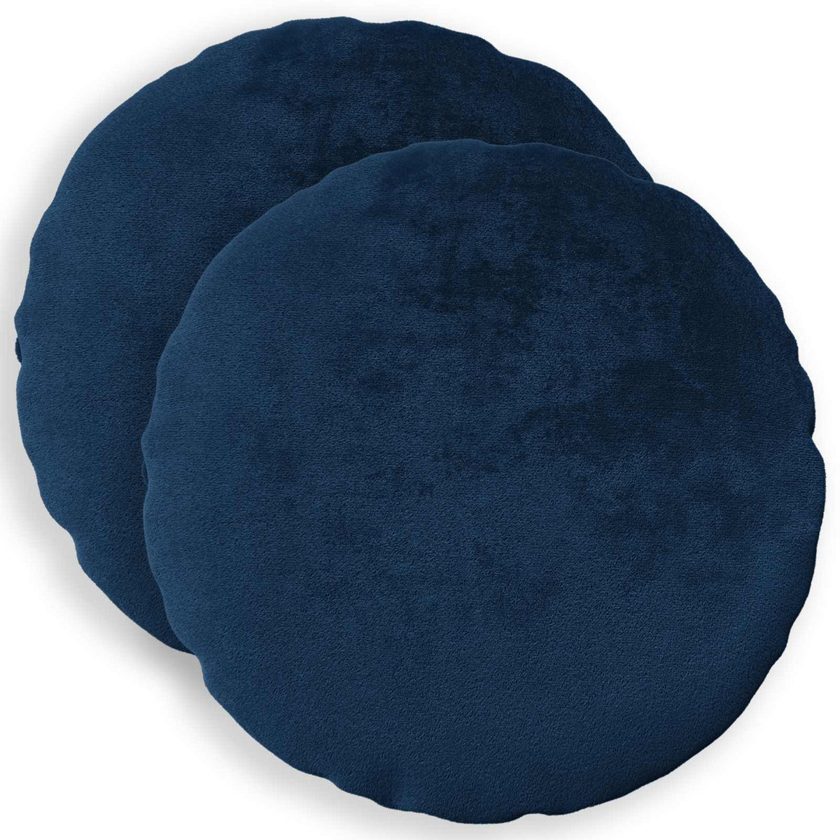 Cushion Cover 2 pcs HEERLEN Navy Blue Ø 40 cm Flannel