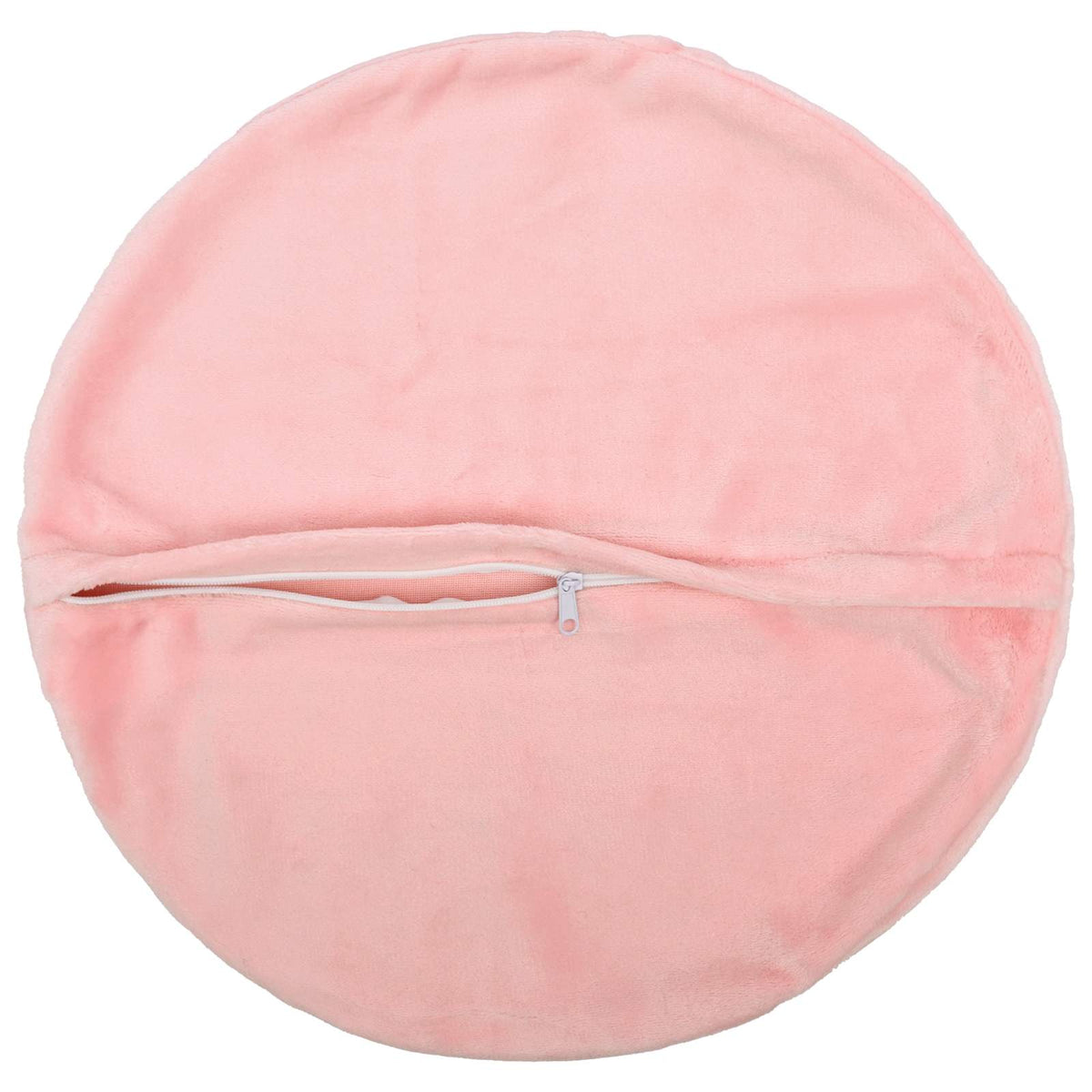 Cushion Cover 2 pcs HEERLEN Pink Ø 40 cm Flannel