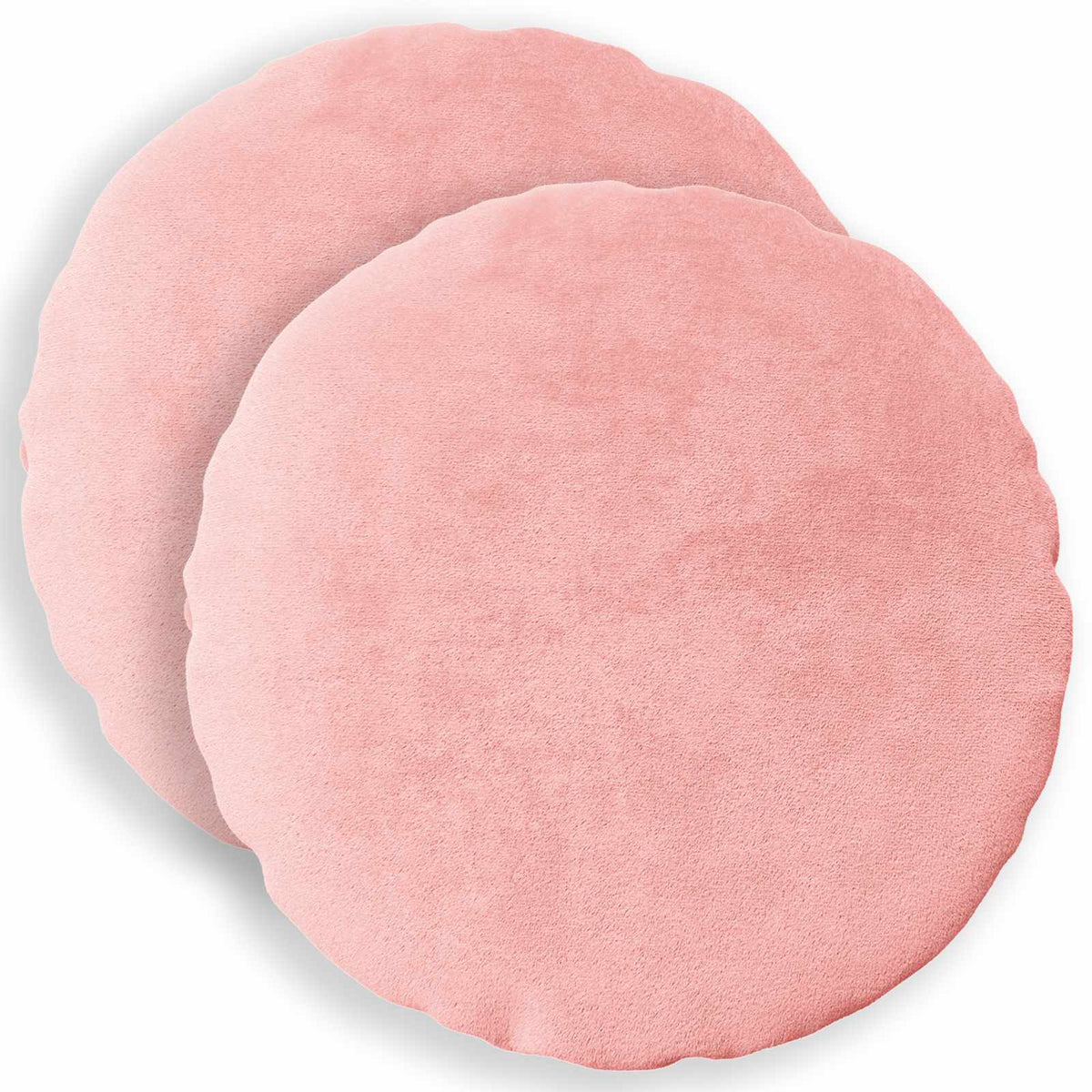 Cushion Cover 2 pcs HEERLEN Pink Ø 40 cm Flannel