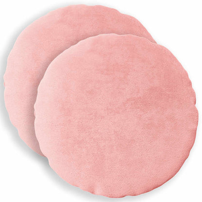Cushion Cover 2 pcs HEERLEN Pink Ø 40 cm Flannel