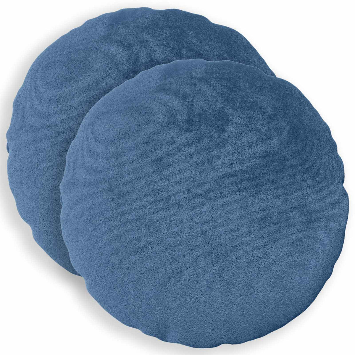 Cushion Cover 2 pcs HEERLEN Light Blue Ø 40 cm Flannel