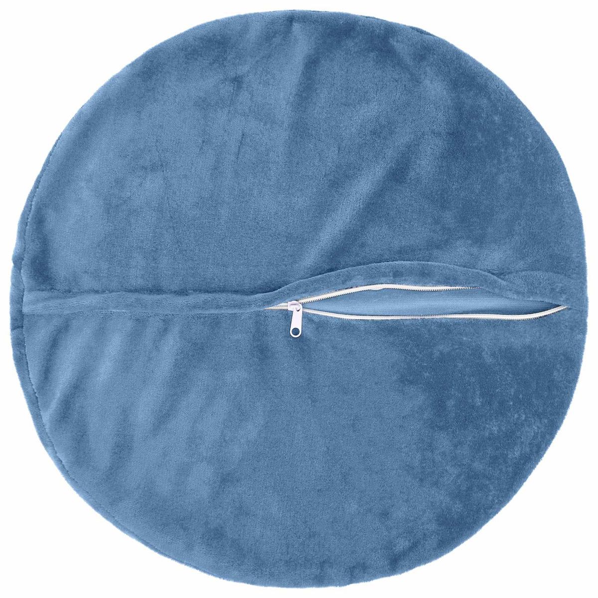 Cushion Cover 6 pcs HEERLEN Light Blue Ø 40 cm Flannel