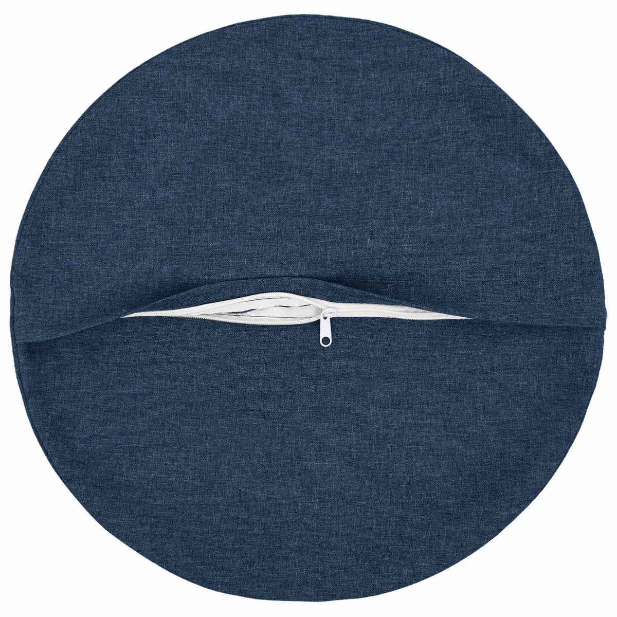 Cushion Cover 6 pcs HEERLEN Blue Ø 50 cm Fabric