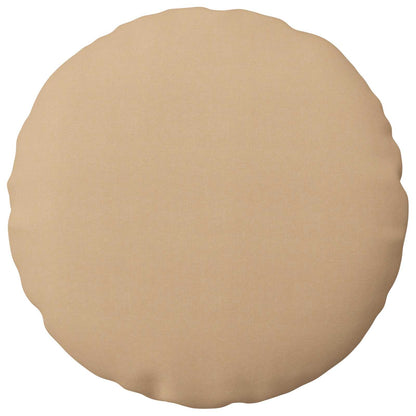 Cushion Cover 6 pcs HEERLEN Cream Ø 50 cm Fabric