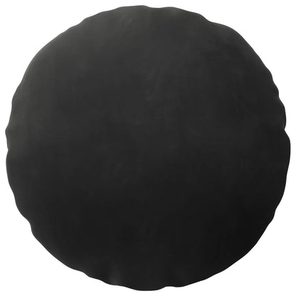 Cushion Cover 2 pcs HEERLEN Black Ø 50 cm Velvet