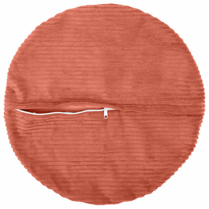 Cushion Cover 6 pcs HEERLEN Red Orange Ø 50 cm Corduroy