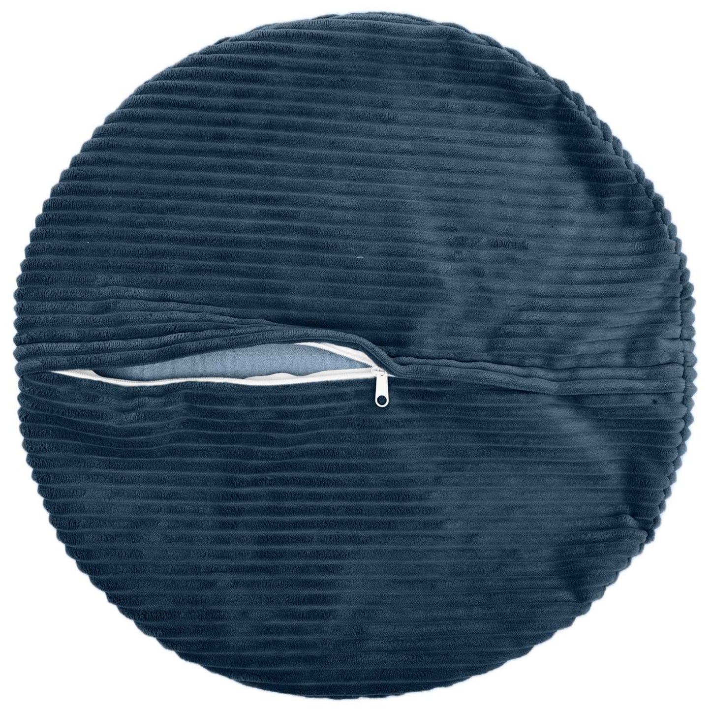 Cushion Cover 2 pcs HEERLEN Navy Blue Ø 50 cm Corduroy