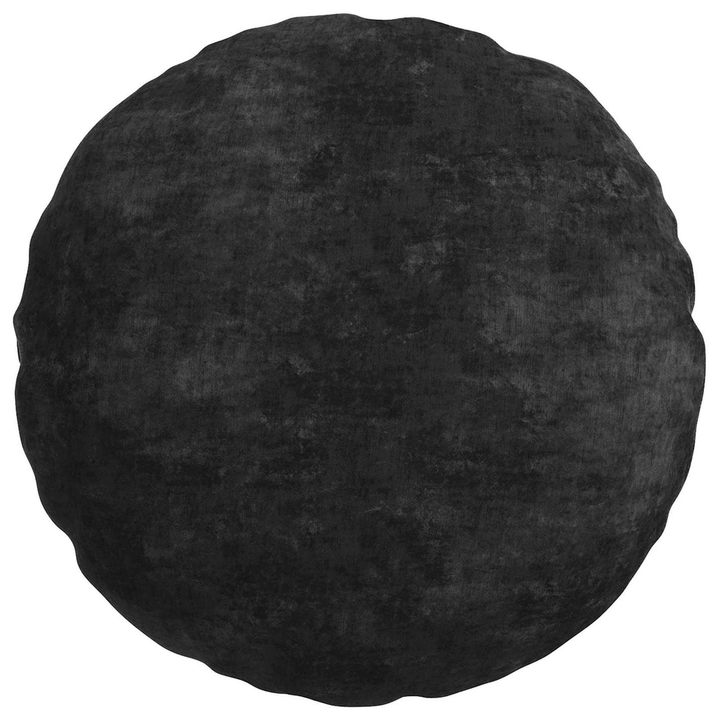 Cushion Cover 2 pcs HEERLEN Anthracite Ø 50 cm Chenille Fabric