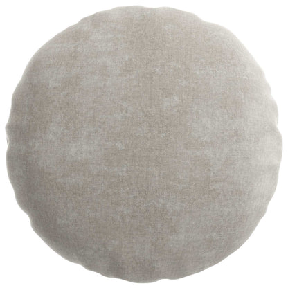 Cushion Cover 2 pcs HEERLEN Light Grey Ø 50 cm Chenille Fabric