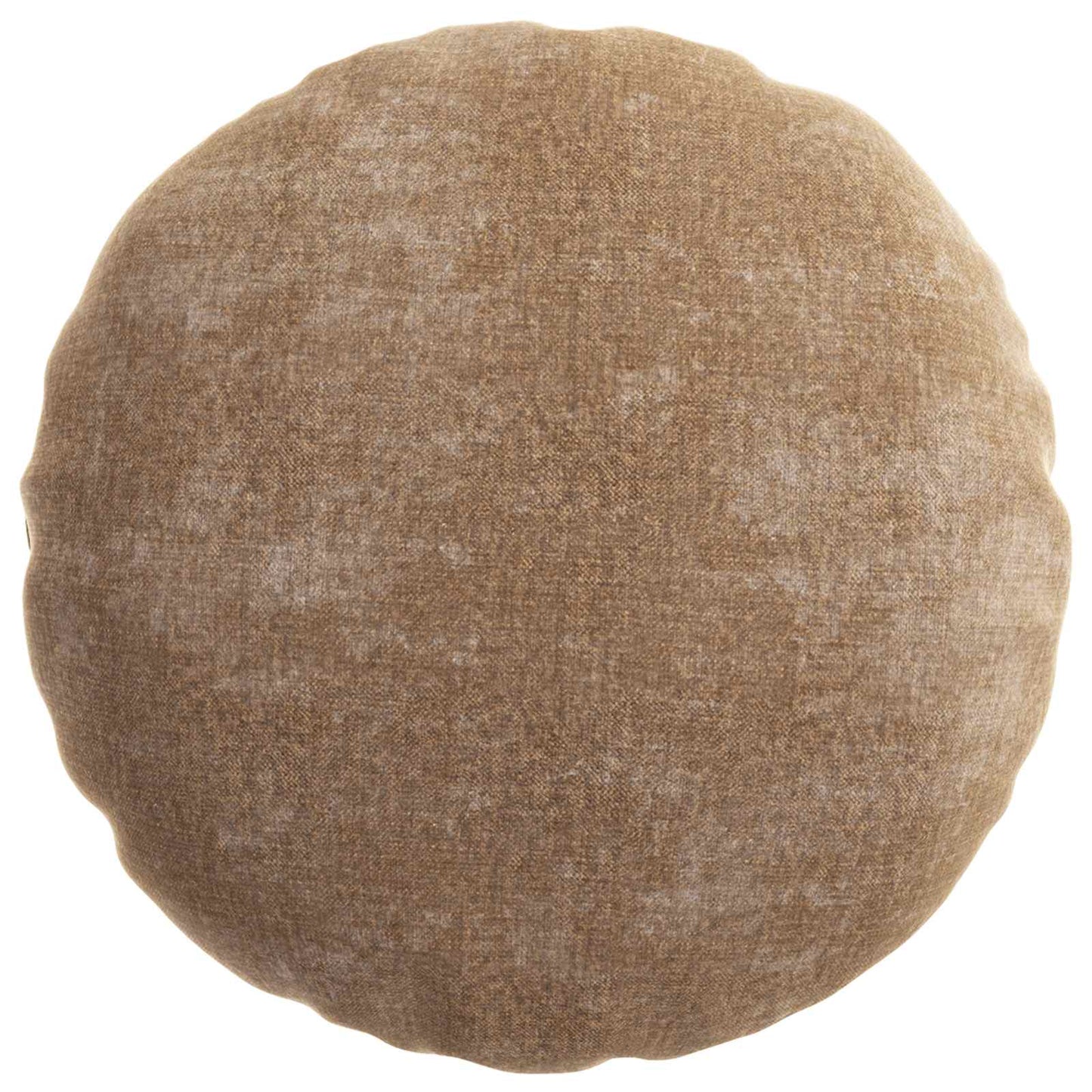 Cushion Cover 2 pcs HEERLEN Brown Ø 50 cm Chenille Fabric