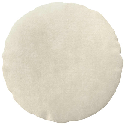 Cushion Cover 2 pcs HEERLEN Cream Ø 50 cm Microfiber Fleece