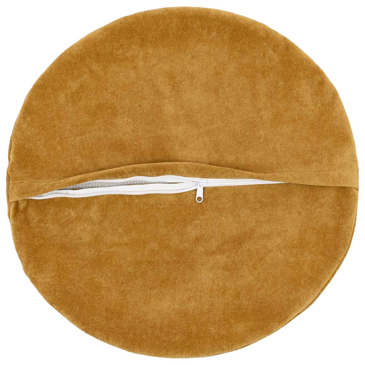 Cushion Cover 6 pcs HEERLEN Yellow Ø 50 cm Microfiber Fleece