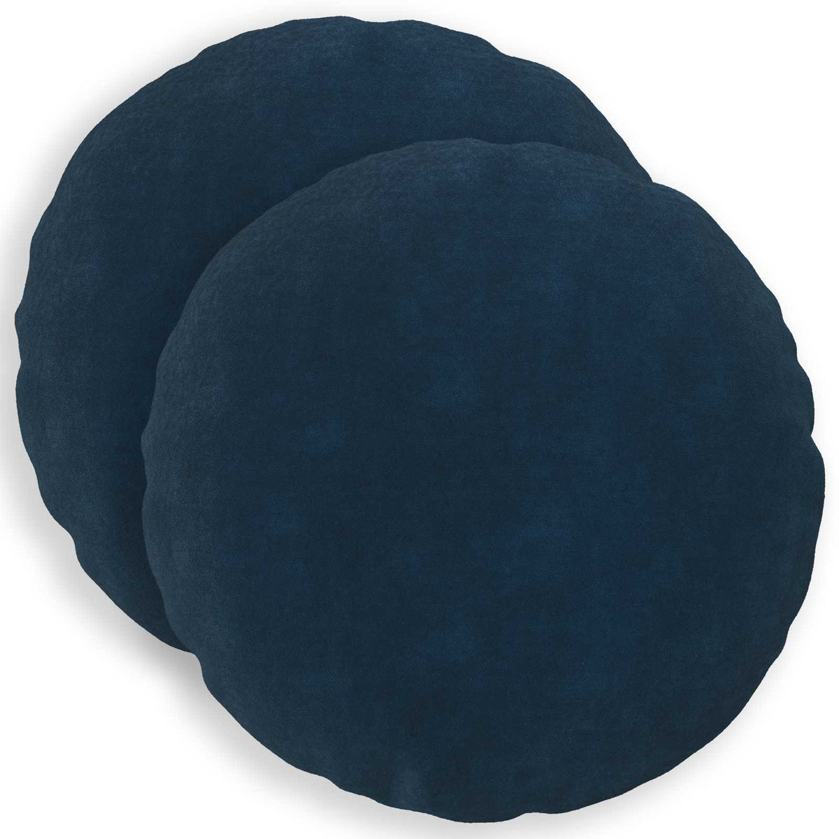 Cushion Cover 2 pcs HEERLEN Blue Ø 50 cm Microfiber Fleece