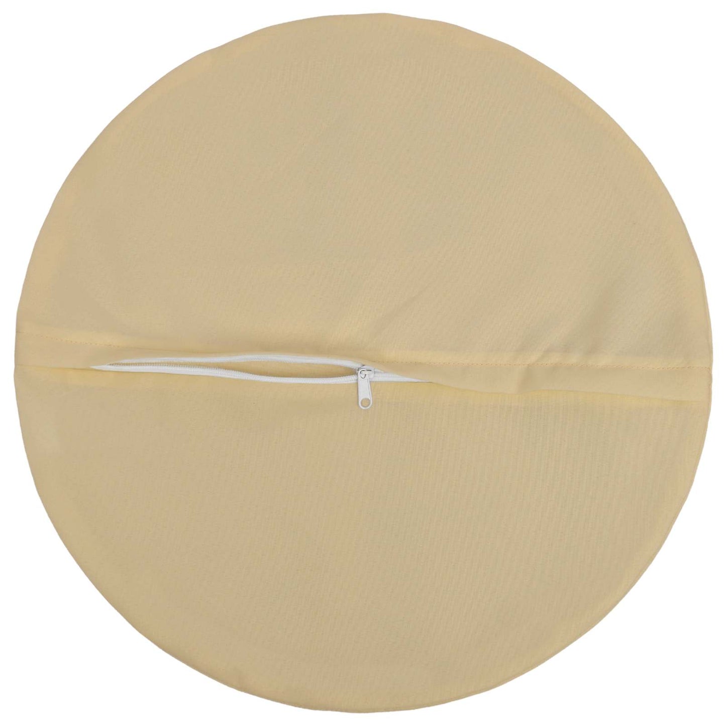Cushion Cover 2 pcs HEERLEN Beige Ø 50 cm Polyester