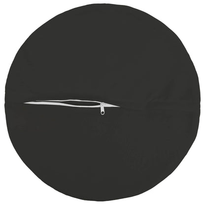 Cushion Cover 6 pcs HEERLEN Black Ø 50 cm Polyester