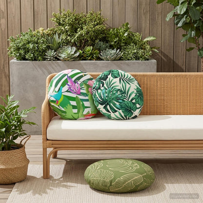 Cushion Cover 6 pcs HEERLEN Multicolour Ø 50 cm Polyester