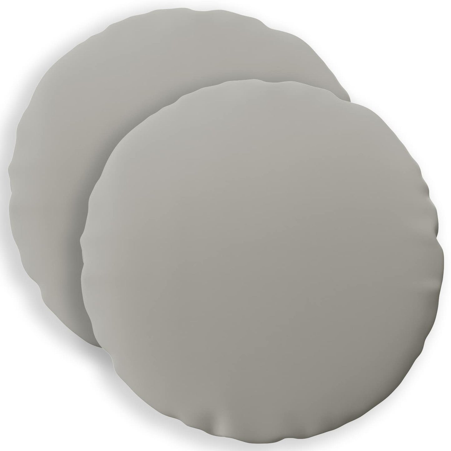 Cushion Cover 2 pcs HEERLEN Grey Ø 50 cm Polyester