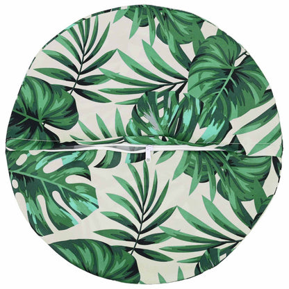 Cushion Cover 2 pcs HEERLEN Leaf Pattern Ø 50 cm Polyester