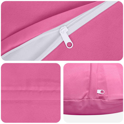 Cushion Cover 2 pcs HEERLEN Pink Ø 50 cm Polyester