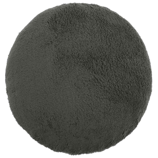 Cushion Cover 2 pcs HEERLEN Dark Grey Dia. 50 cm Bouclé