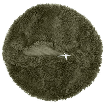 Cushion Cover 6 pcs HEERLEN Green Ø 50 cm PV Fleece