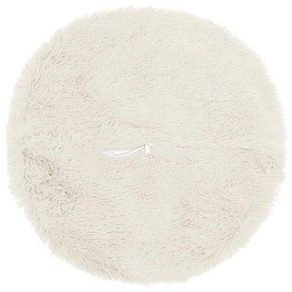Cushion Cover 6 pcs HEERLEN White Ø 50 cm PV Fleece