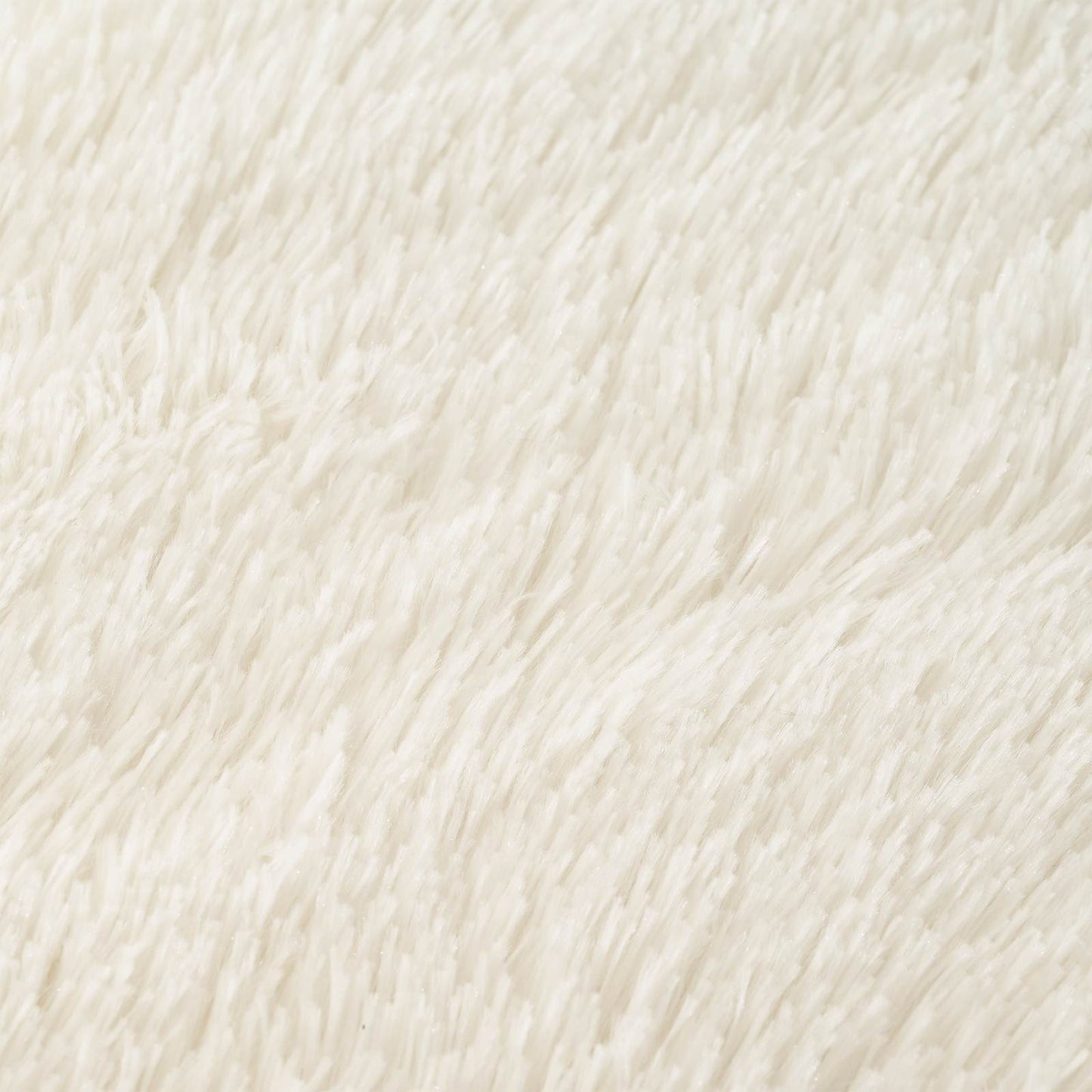 Cushion Cover 6 pcs HEERLEN White Ø 50 cm PV Fleece