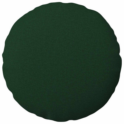 Cushion Cover 6 pcs HEERLEN Dark Green Ø 60 cm Fabric