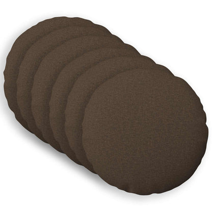 Cushion Cover 6 pcs HEERLEN Taupe Ø 60 cm Fabric