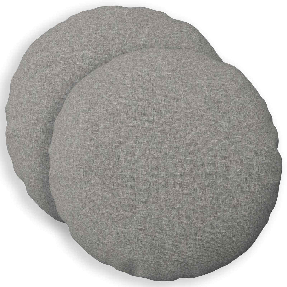 Cushion Cover 2 pcs HEERLEN Cloud Grey Ø 60 cm Fabric