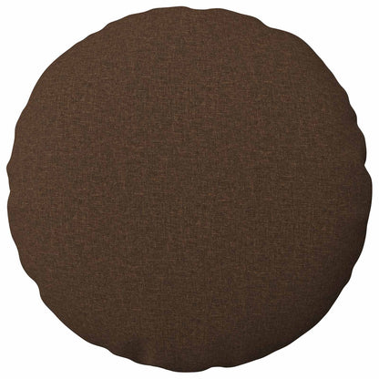 Cushion Cover 2 pcs HEERLEN Brown Ø 60 cm Fabric