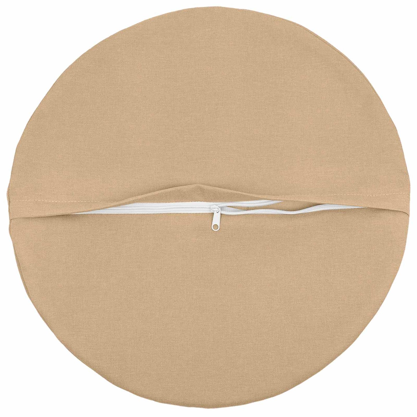 Cushion Cover 6 pcs HEERLEN Cream Ø 60 cm Fabric