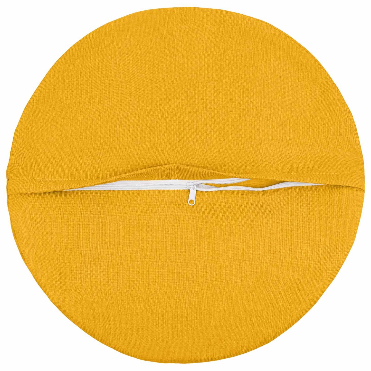 Cushion Cover 6 pcs HEERLEN Light Yellow Ø 60 cm Fabric
