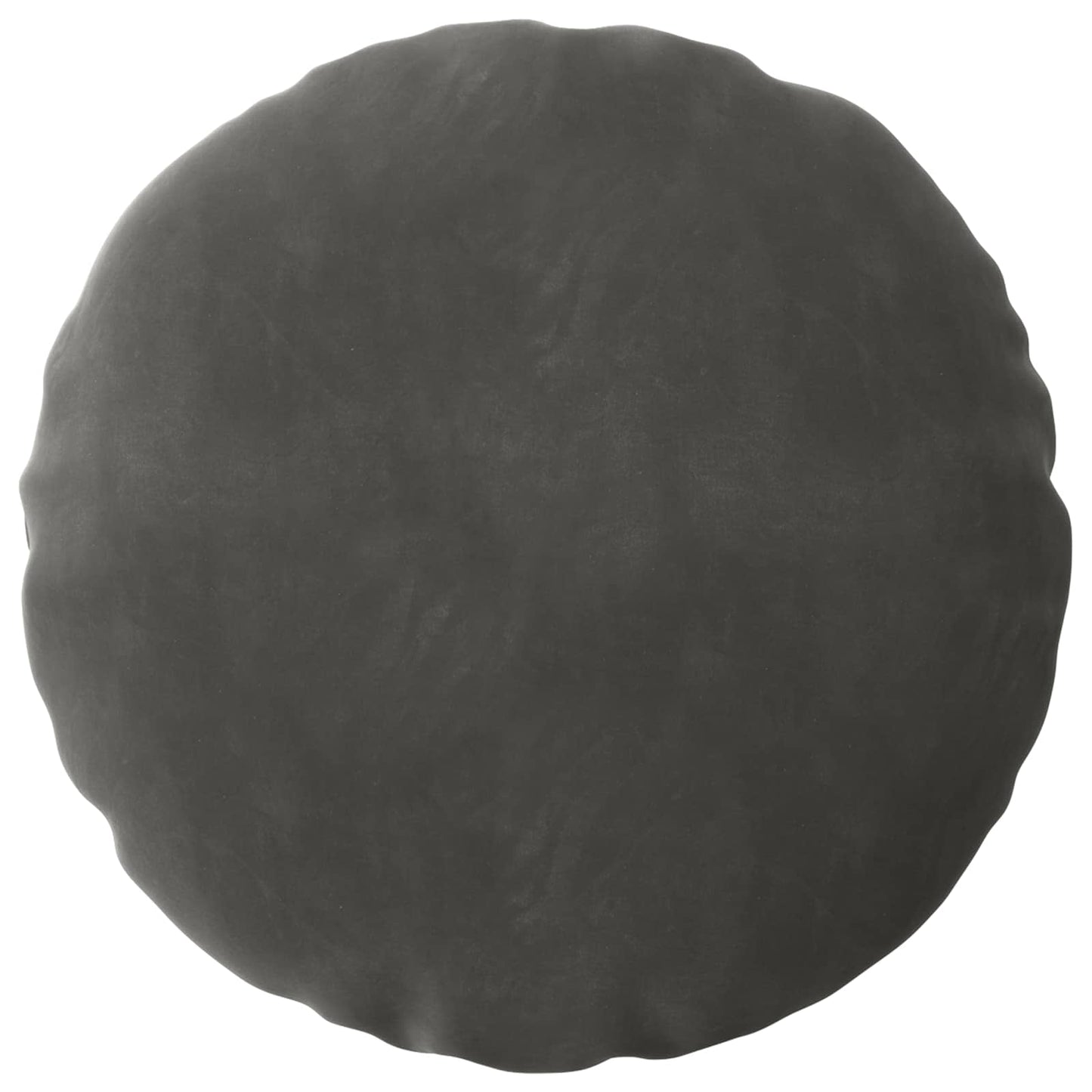 Cushion Cover 2 pcs HEERLEN Dark Grey Ø 60 cm Velvet