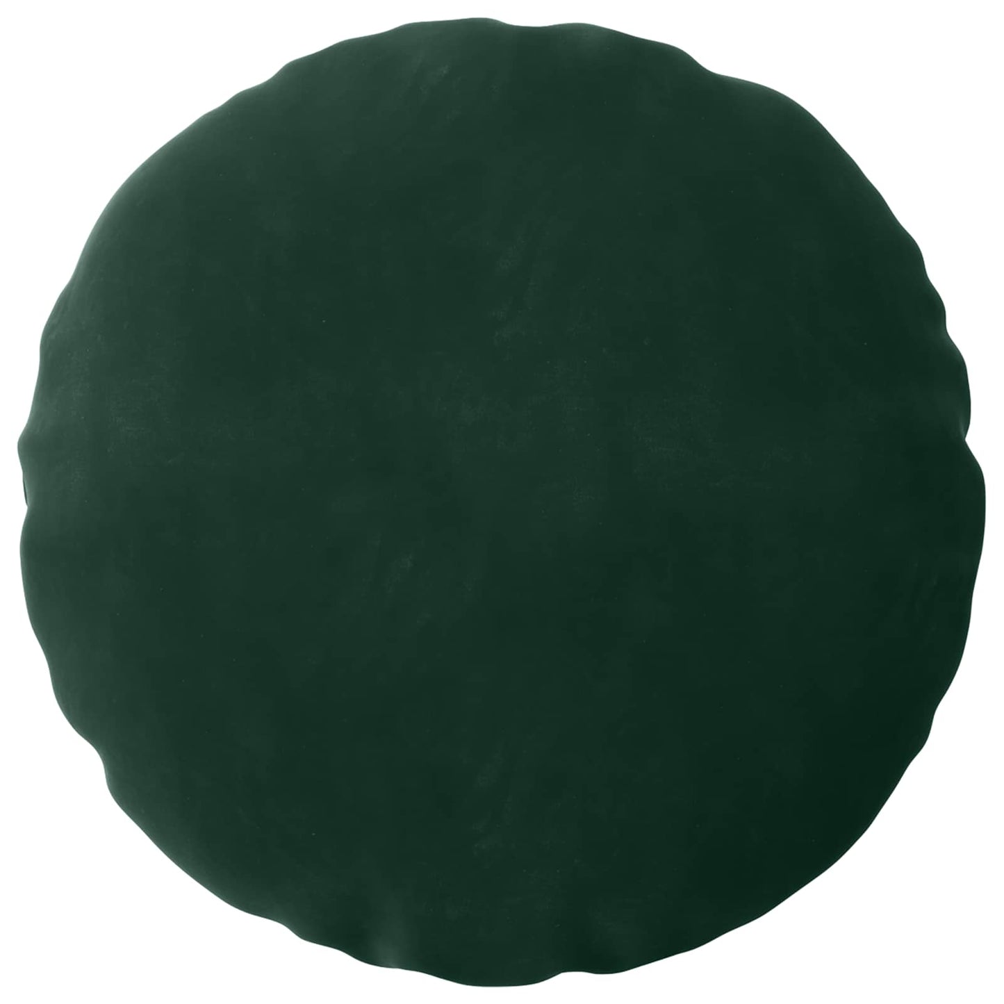 Cushion Cover 2 pcs HEERLEN Dark Green Ø 60 cm Velvet