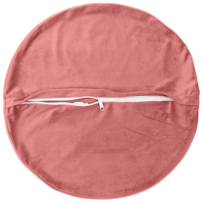 Cushion Cover 2 pcs HEERLEN Pink Ø 60 cm Velvet