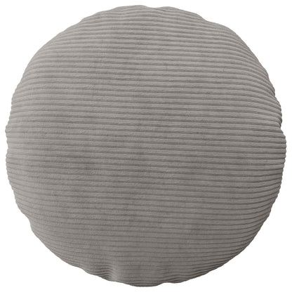 Cushion Cover 2 pcs HEERLEN Light Grey Ø 60 cm Corduroy