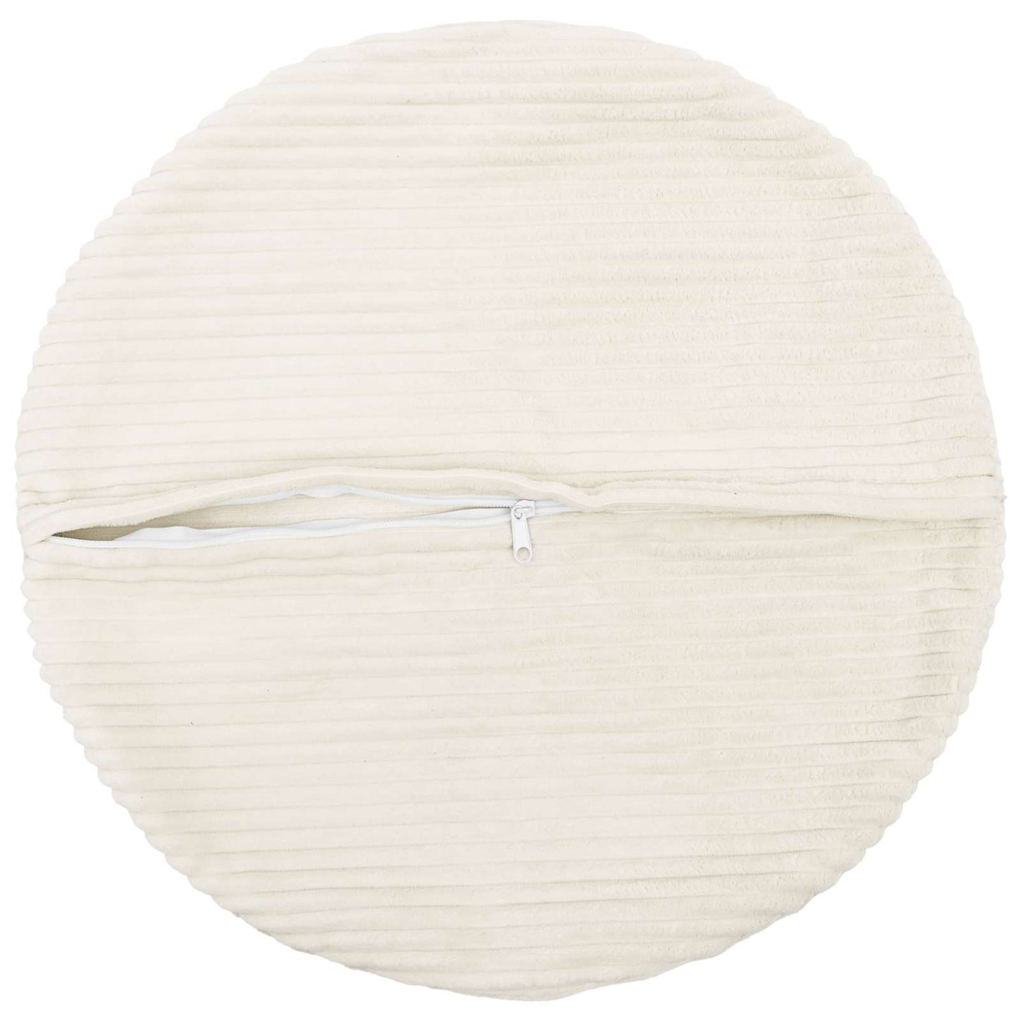 Cushion Cover 6 pcs HEERLEN Cream Ø 60 cm Corduroy