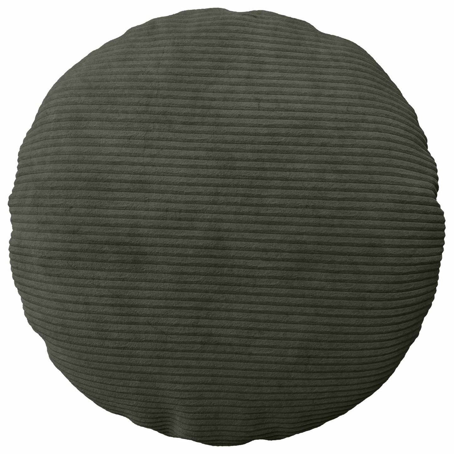 Cushion Cover 2 pcs HEERLEN Anthracite Ø 60 cm Corduroy