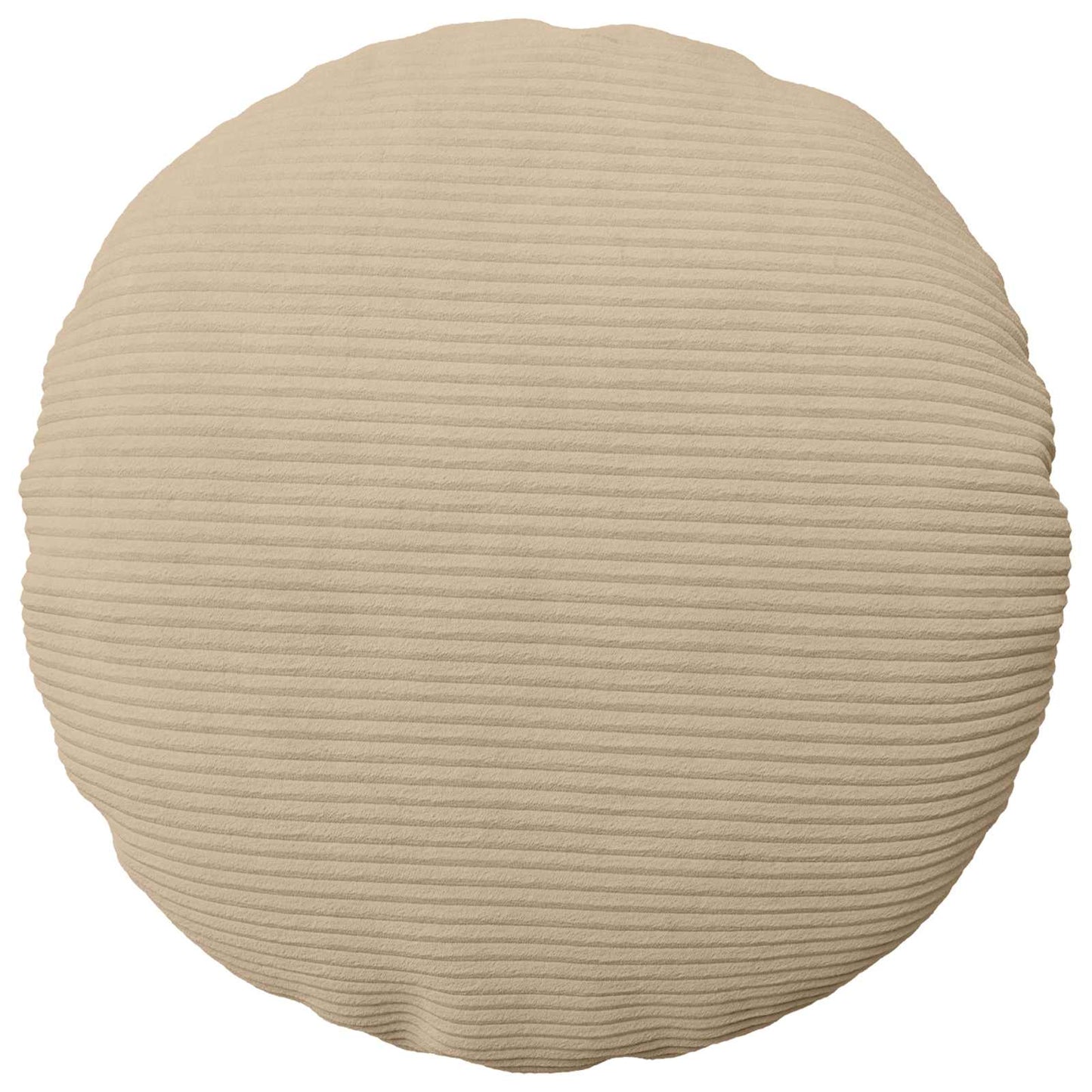 Cushion Cover 2 pcs HEERLEN Taupe Ø 60 cm Corduroy