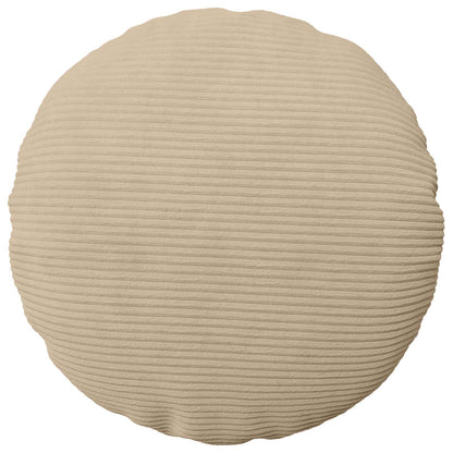 Cushion Cover 2 pcs HEERLEN Taupe Ø 60 cm Corduroy