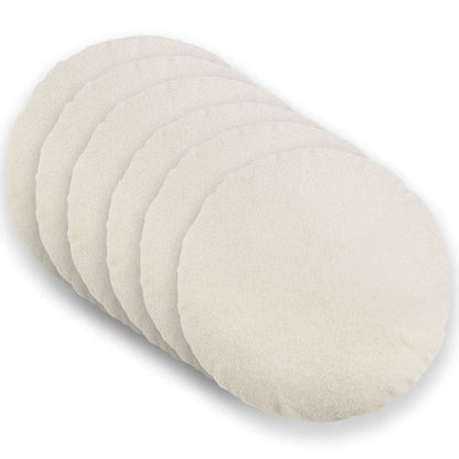 Cushion Cover 6 pcs HEERLEN Cream Ø 60 cm Bouclé