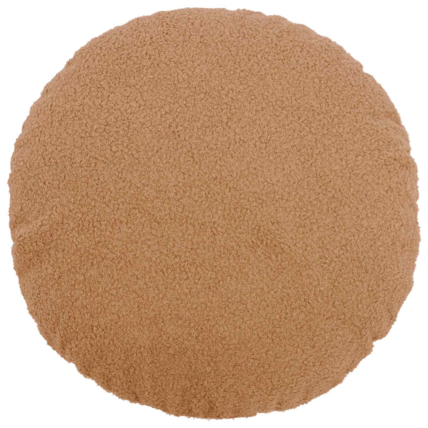 Cushion Cover 2 pcs HEERLEN Beige Ø 60 cm Bouclé