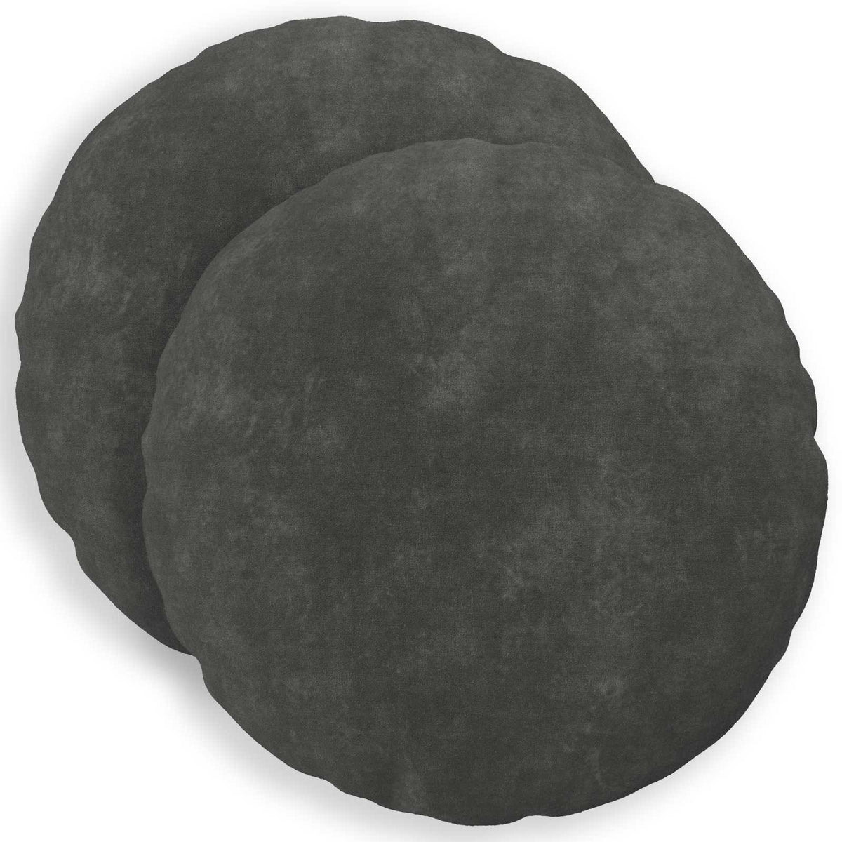 Cushion Cover 2 pcs HEERLEN Anthracite Ø 60 cm