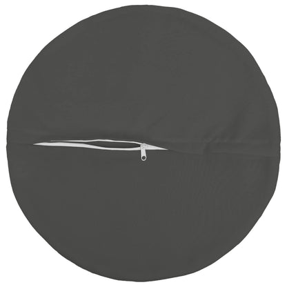 Cushion Cover 6 pcs HEERLEN Anthracite Ø 60 cm Polyester