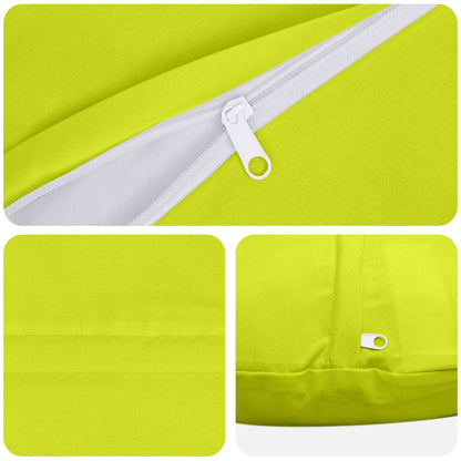 Cushion Cover 2 pcs HEERLEN Bright Green Ø 60 cm Polyester