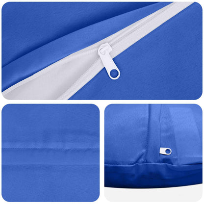 Cushion Cover 2 pcs HEERLEN Royal Blue Ø 60 cm Polyester