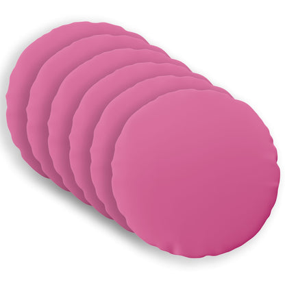 Cushion Cover 6 pcs HEERLEN Pink Ø 60 cm Polyester
