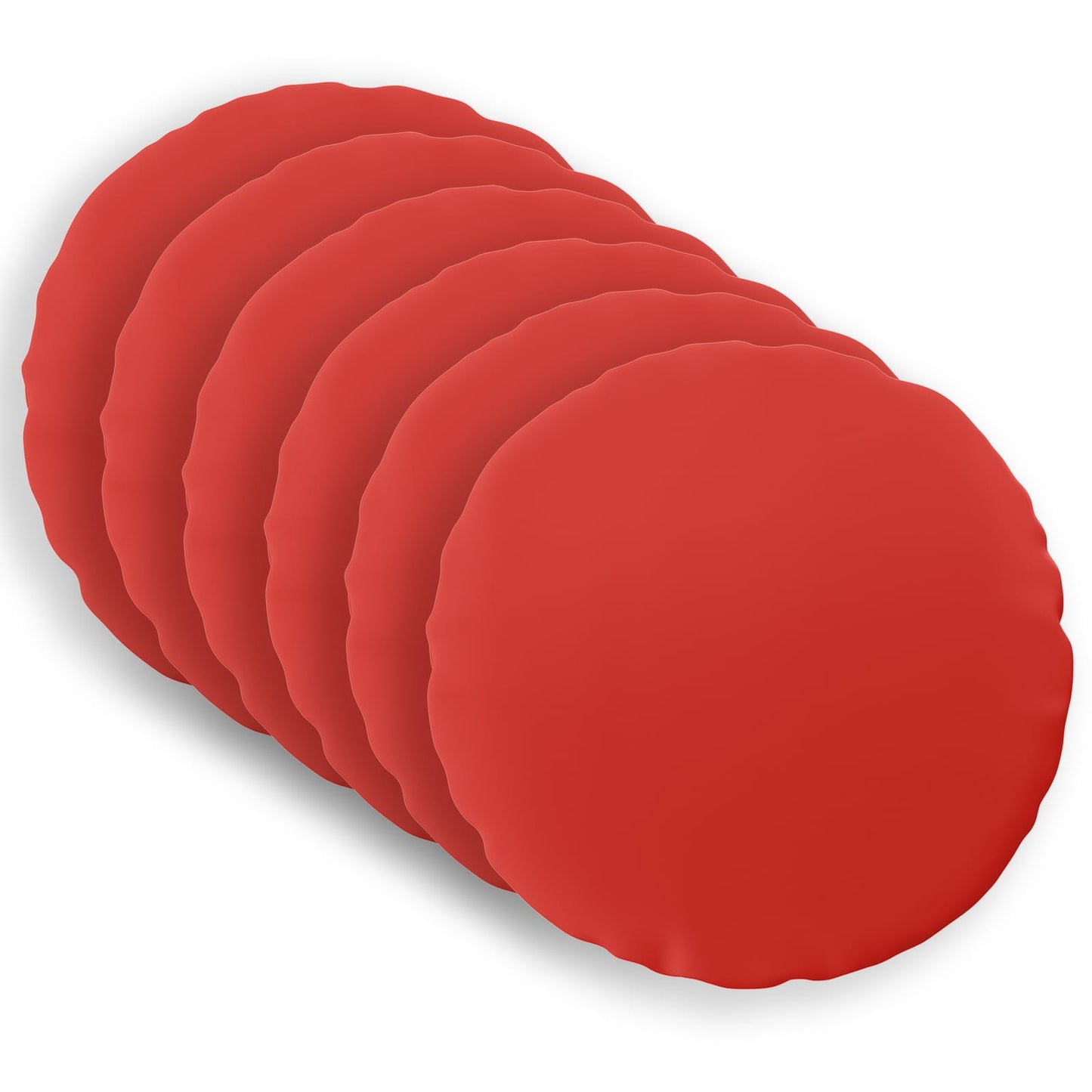 Cushion Cover 6 pcs HEERLEN Red Ø 60 cm Polyester