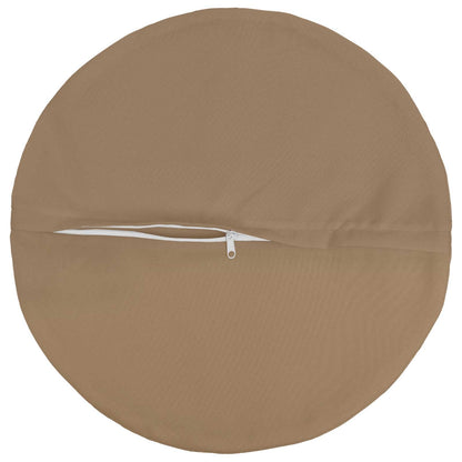 Cushion Cover 2 pcs HEERLEN Taupe Ø 60 cm Polyester
